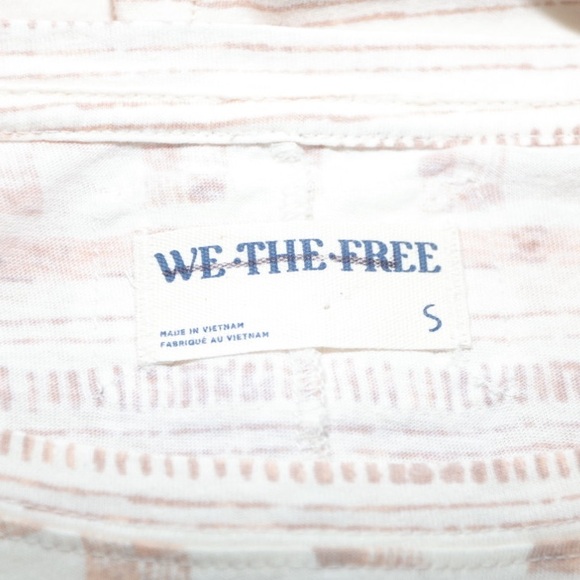 We The Free Printed Nina Top Short Sleeve Size Small - Picture 7 of 8